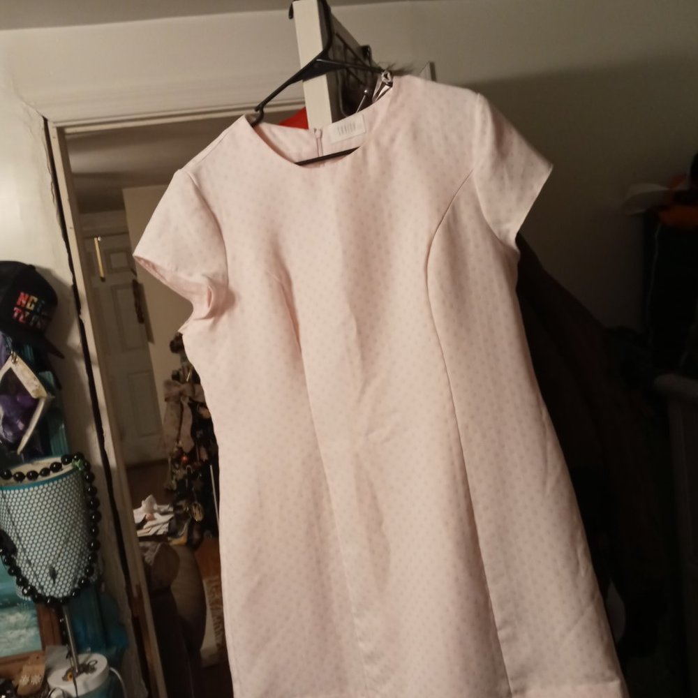 3/$15 Irish Savida Pastel Pink Polka Dot Dress M